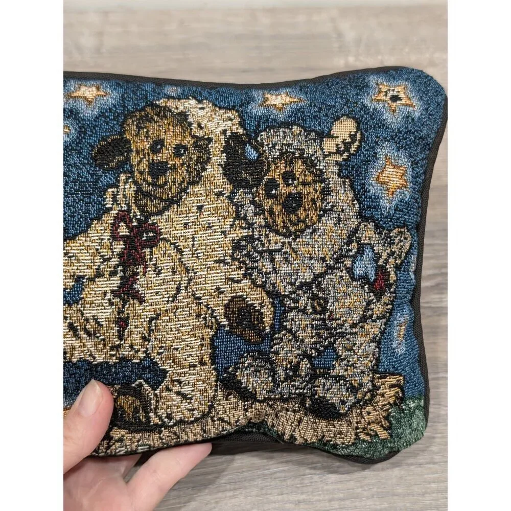 Boyds Bears & Friend Throw Pillow Tapestry Miracles Happen To Those Who Believe